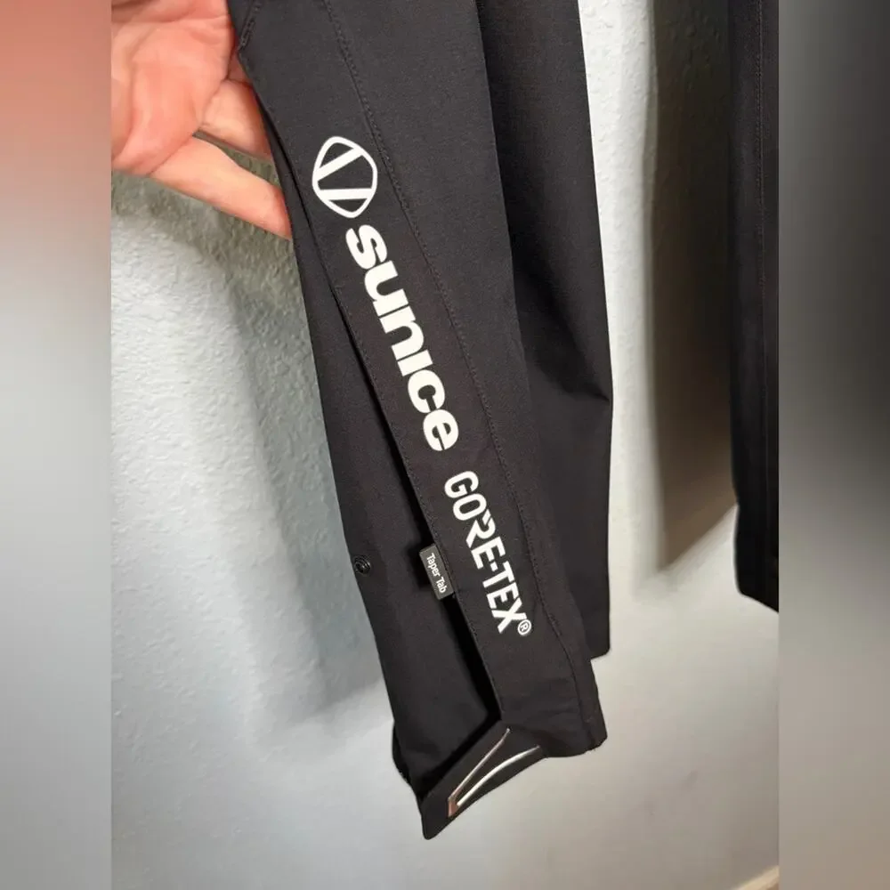 Sunice Edisson Gore Tex Paclite Waterproof Black Golf Pants Lightweight XL